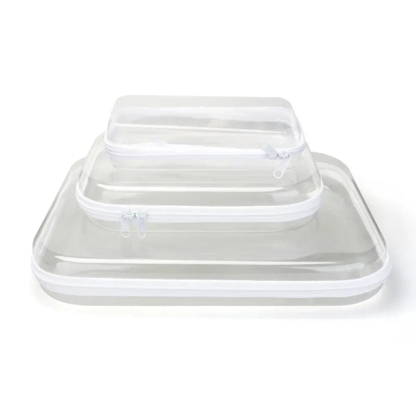 Clear Organizer Pouches Trio