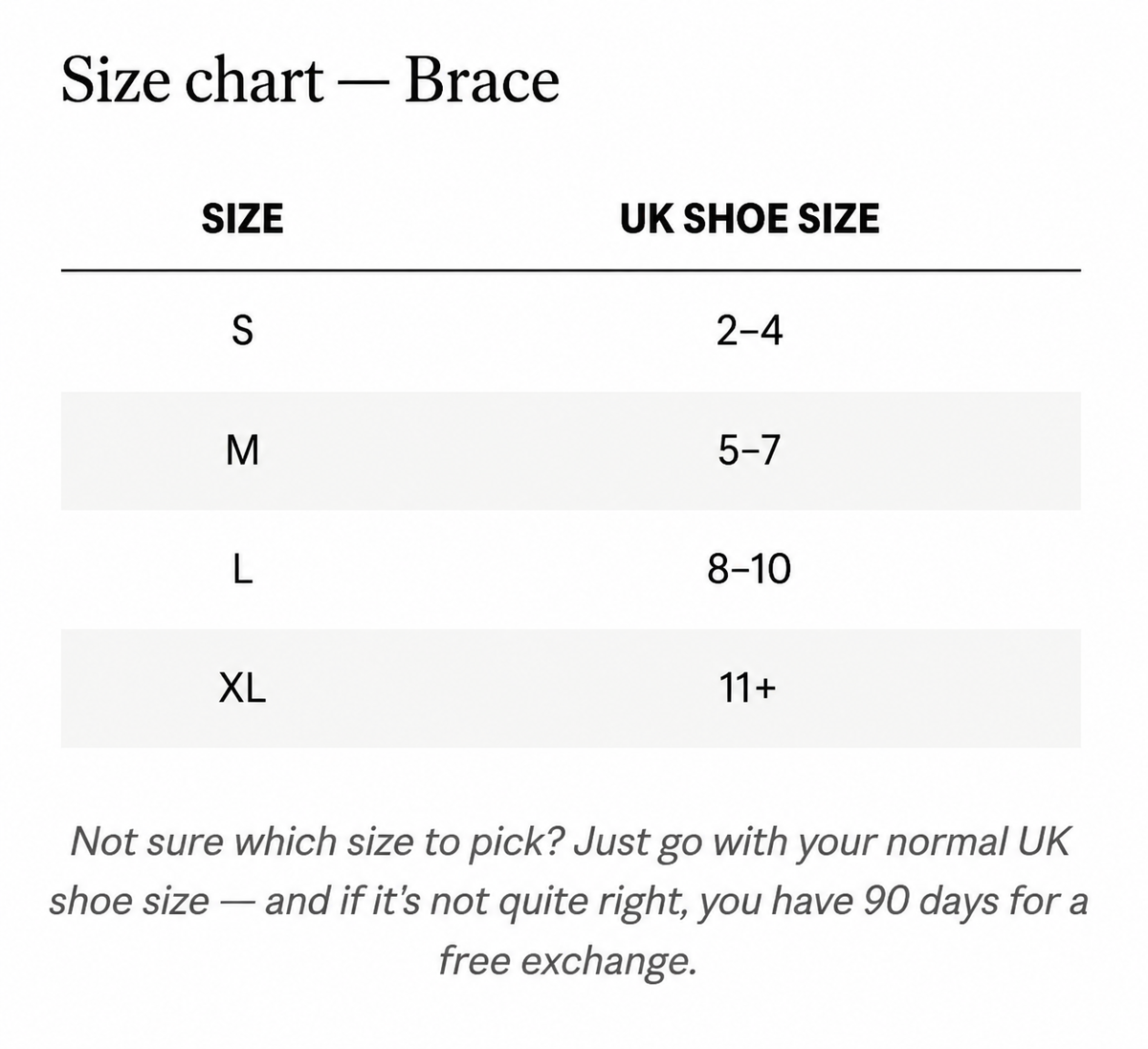 Size Guide