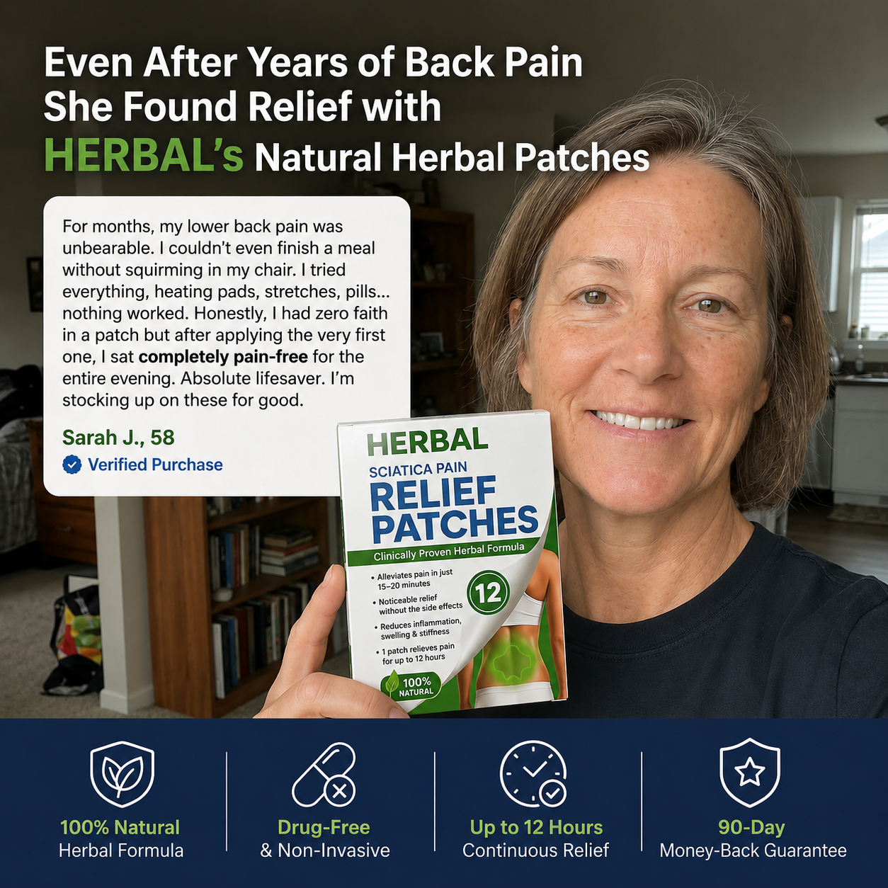 Herbal Sciatica Relief Patches