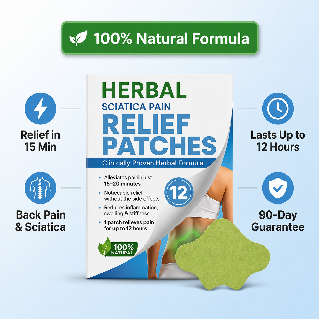 Herbal Sciatica Relief Patches