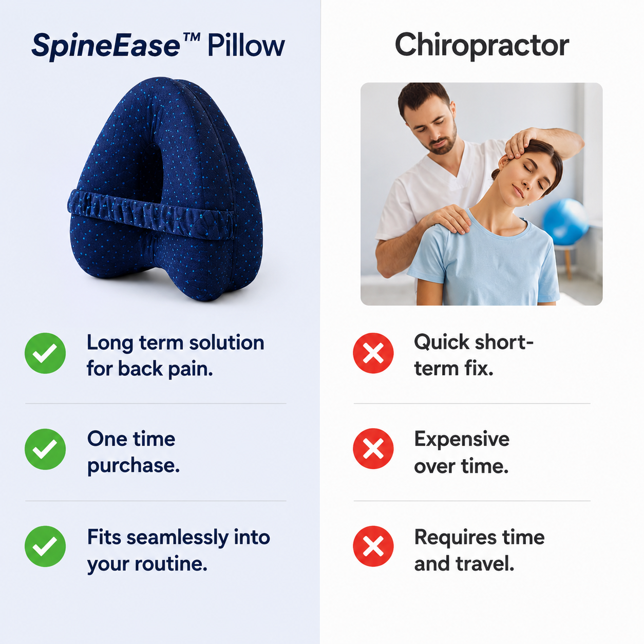 SpineEase™ Pillow